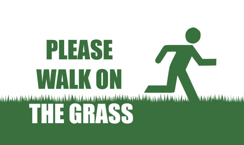 Walk On Grass